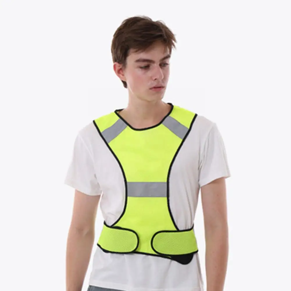 

Cycling Reflective Vest High Visibility Breathable Vest Warning Cycling Safety Clothing Running Waistcoat Outdoor Reflectiv Q7E1