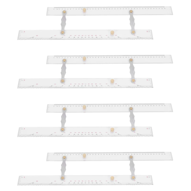 

4X Marine Ruler Parallel Ruler Nautical Charts Parallel Ruler Mapping Points To Pull Parallel Ruler 450MM