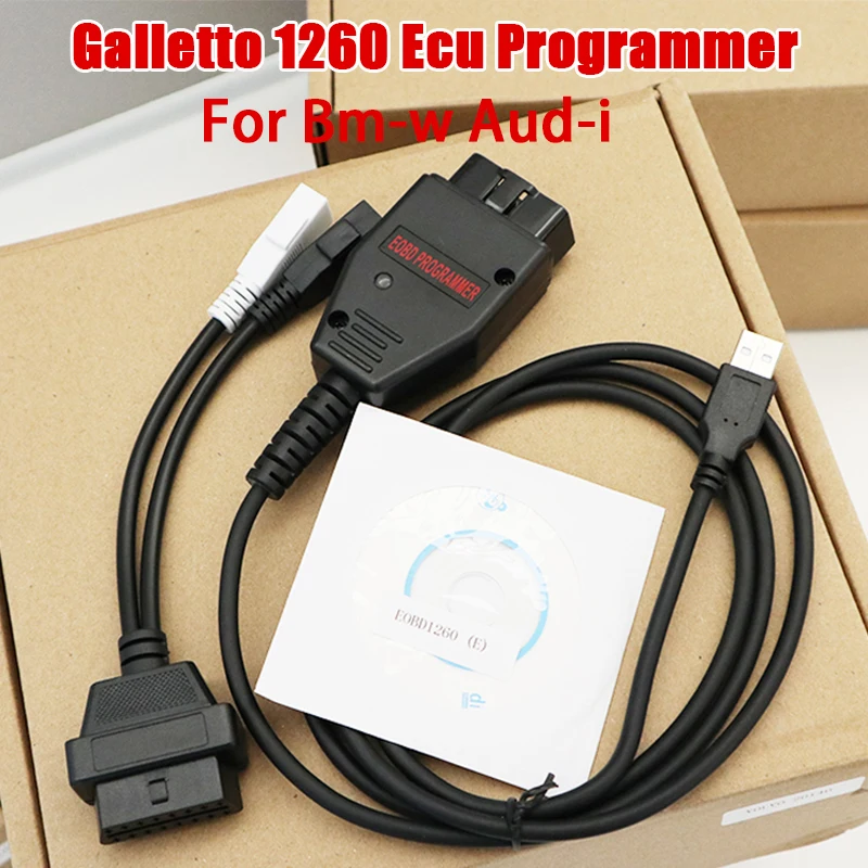 

Best Galletto 1260 ECU Flasher OBD2 Cable EOBD Galletto 1260 FTDI FT232RQ ECU Chip Tuning Tool Read&Write Car ECU For Vag Series