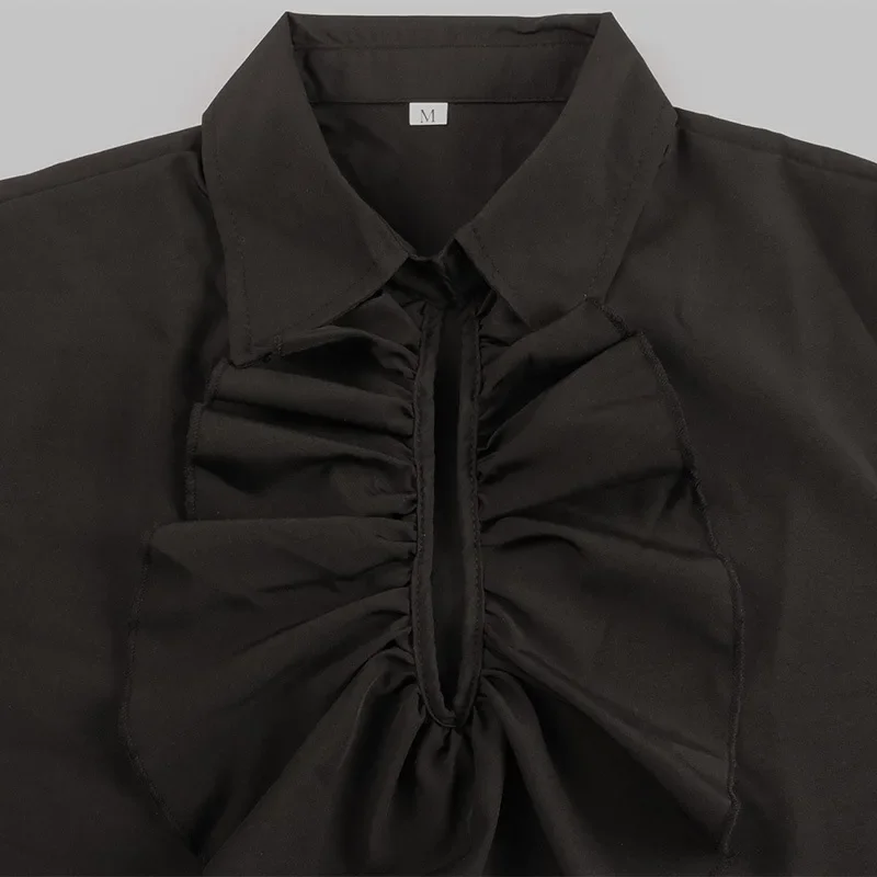 Средневековая винтажная готическая рубашка в Европе и Америке мужской топ