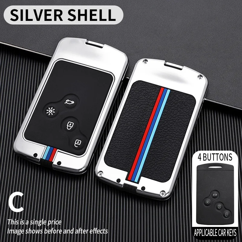 

Zinc Alloy Car Remote Key Case Holder Cover Fob For Renault Duster Captur Clio Logan Megane 1 2 3 Koleos Scenic Shell Accessorie