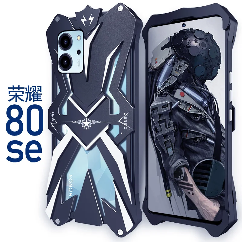 Original Zimon Luxury Thor Heavy Duty Armor Metal Aluminum Mobile Phone Case Covers For Honor 80 Se Pro +plus Bumper Cover Cases