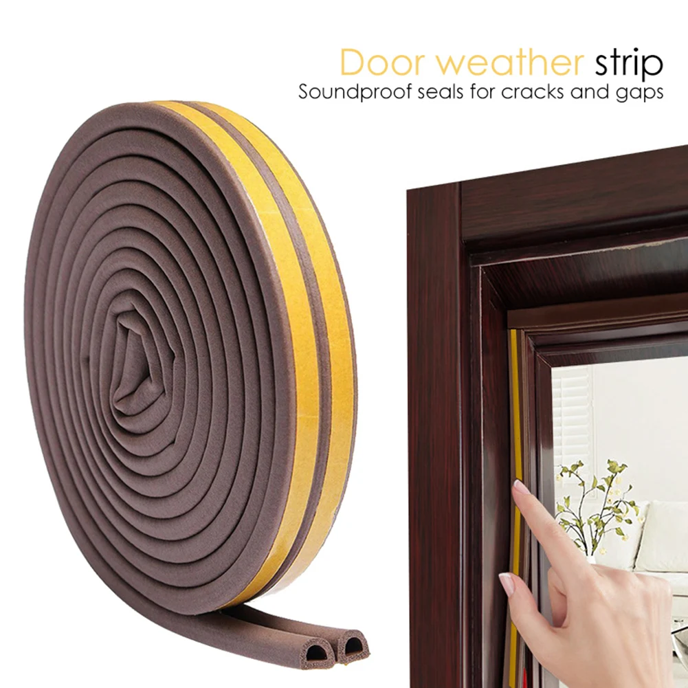 

Уплотнительная лента для дверей и окон, самоклеящаяся Звукоизоляционная полоска D-типа для защиты от столкновений, аксессуар для кухни