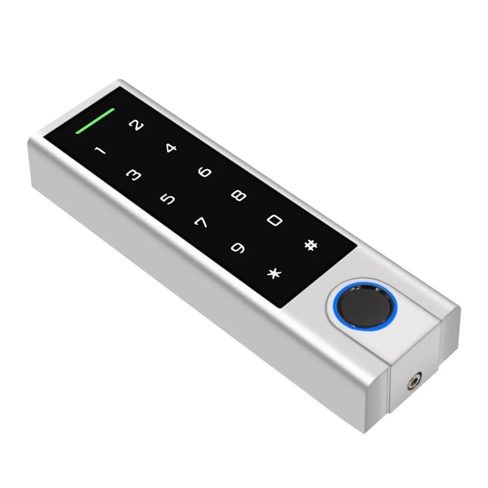 Zine-Alloy IP66 Waterproof Smart TTLock App  Bluetooth Fingerprint or Bell Access Control Keypad Opener Reader Door Lock System images - 6