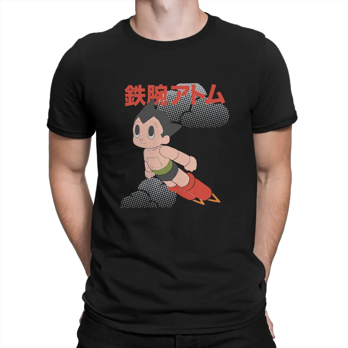 

Comic Astro Boy Fly Tshirt Graphic Men Tops Vintage Punk Summer Clothing Fibre Harajuku T Shirt