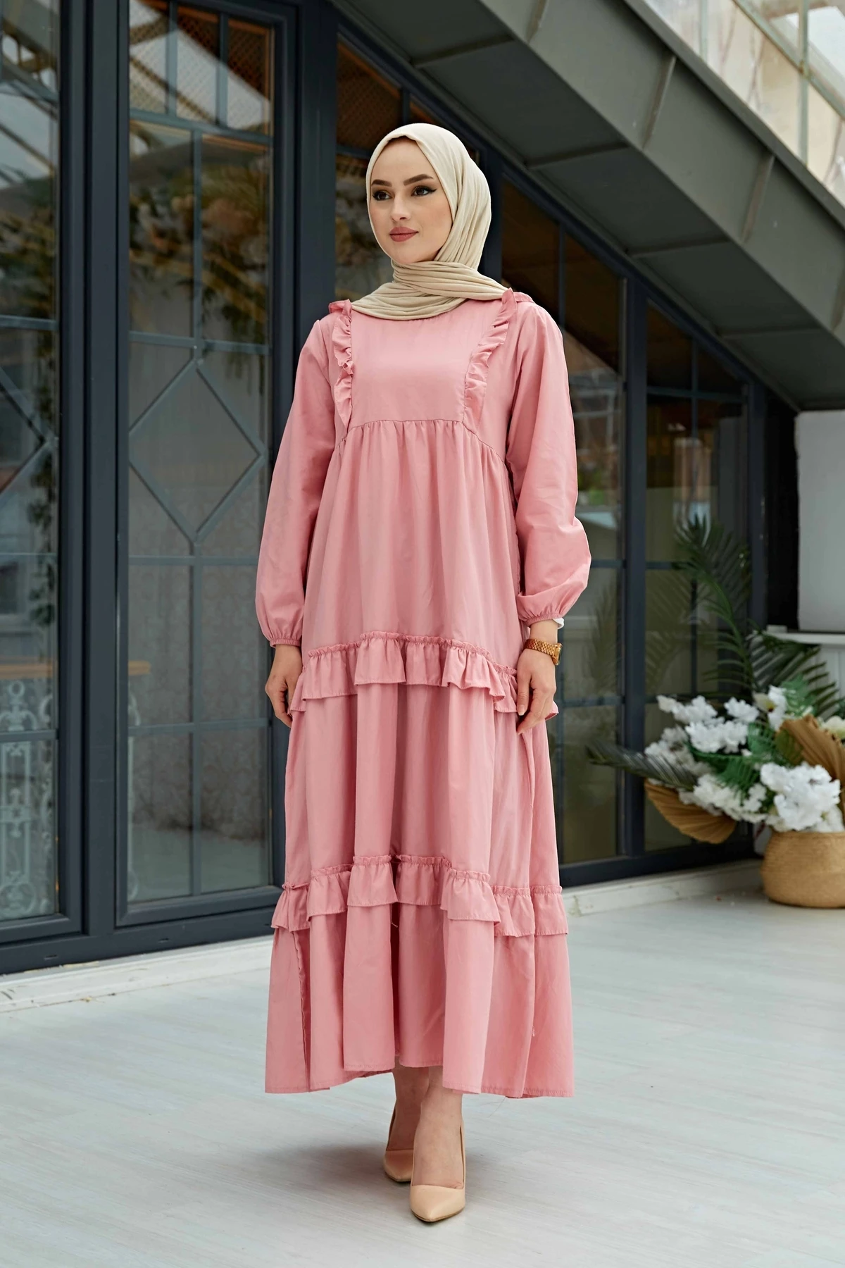 Dress women's dresses 2021 kaftan abaya long Muslim evening dresses hijab abayas Turkish Hijab Party Casual women clothes