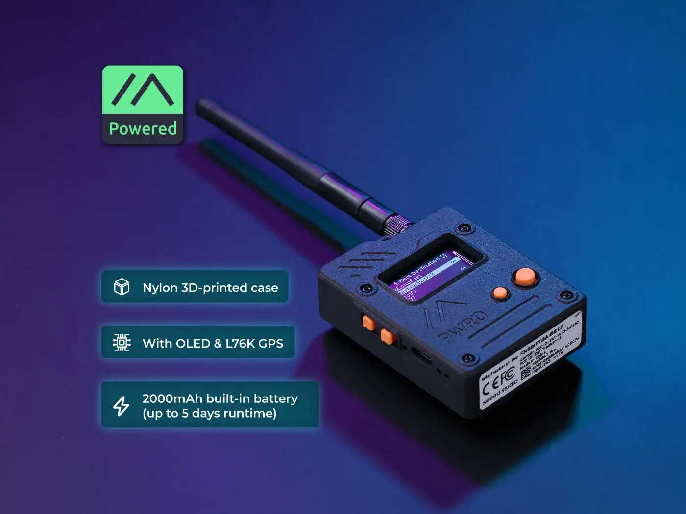 

Металастичный узел Wio Tracker L1 LoRa Wio-SX1262 862-930 МГц 868 МГц 915 МГц NRF52840 L76K GPS, беспроводной, маломощный, макетная плата