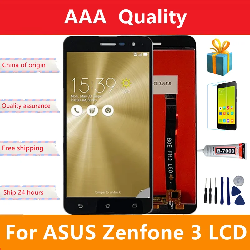 Оригинальный ЖК-дисплей ZA520KL для Asus Zenfone 3 ZE520kL LCD Z017DB, Z017D, Z017DA, Z017DC дисплей сенсорный экран дигитайзер Замена