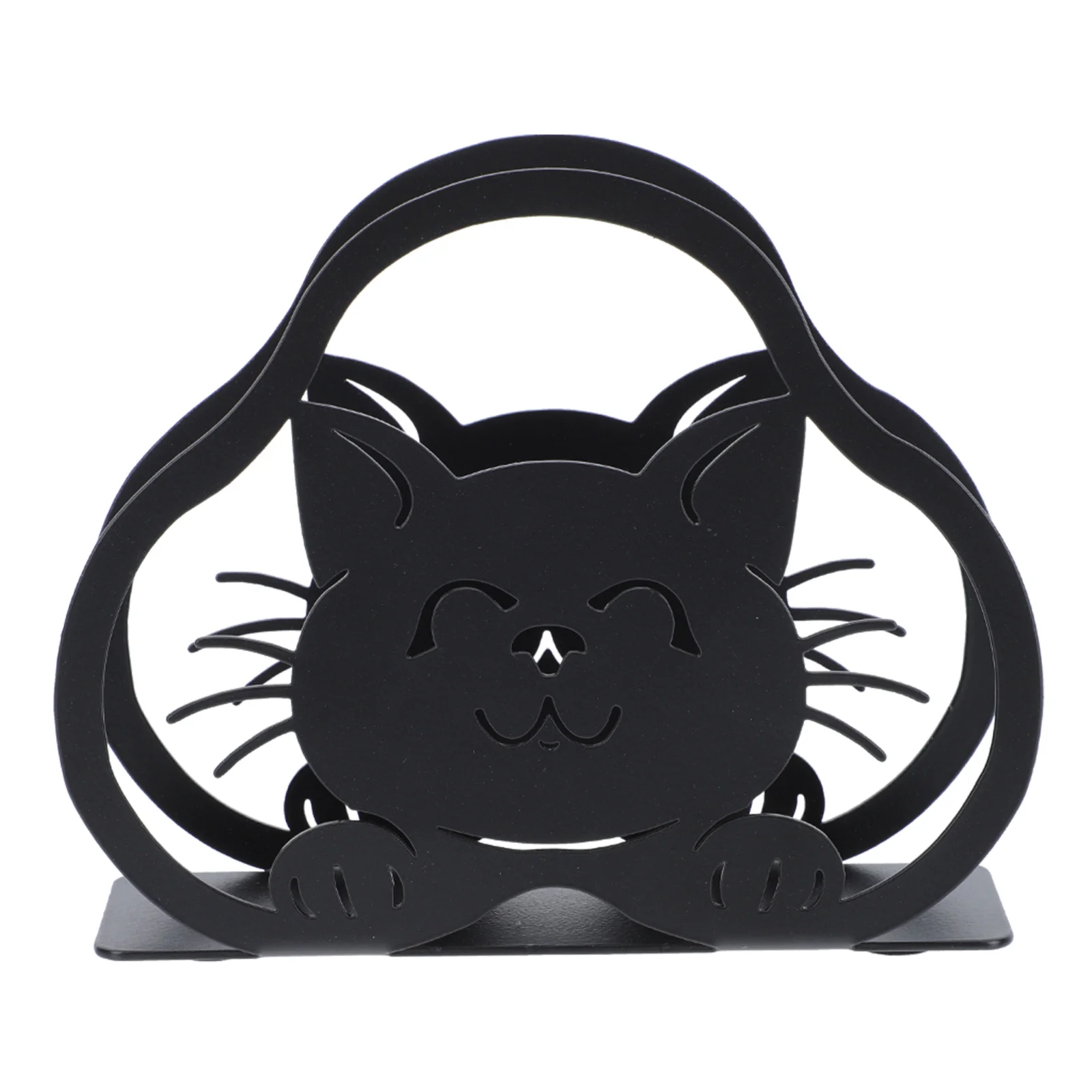 

Napkin Holder Tissue Iron Dispenser Holders Metal Cat Paper Restaurant Ornament Storage Modern Decorative Farmhouse Organizer