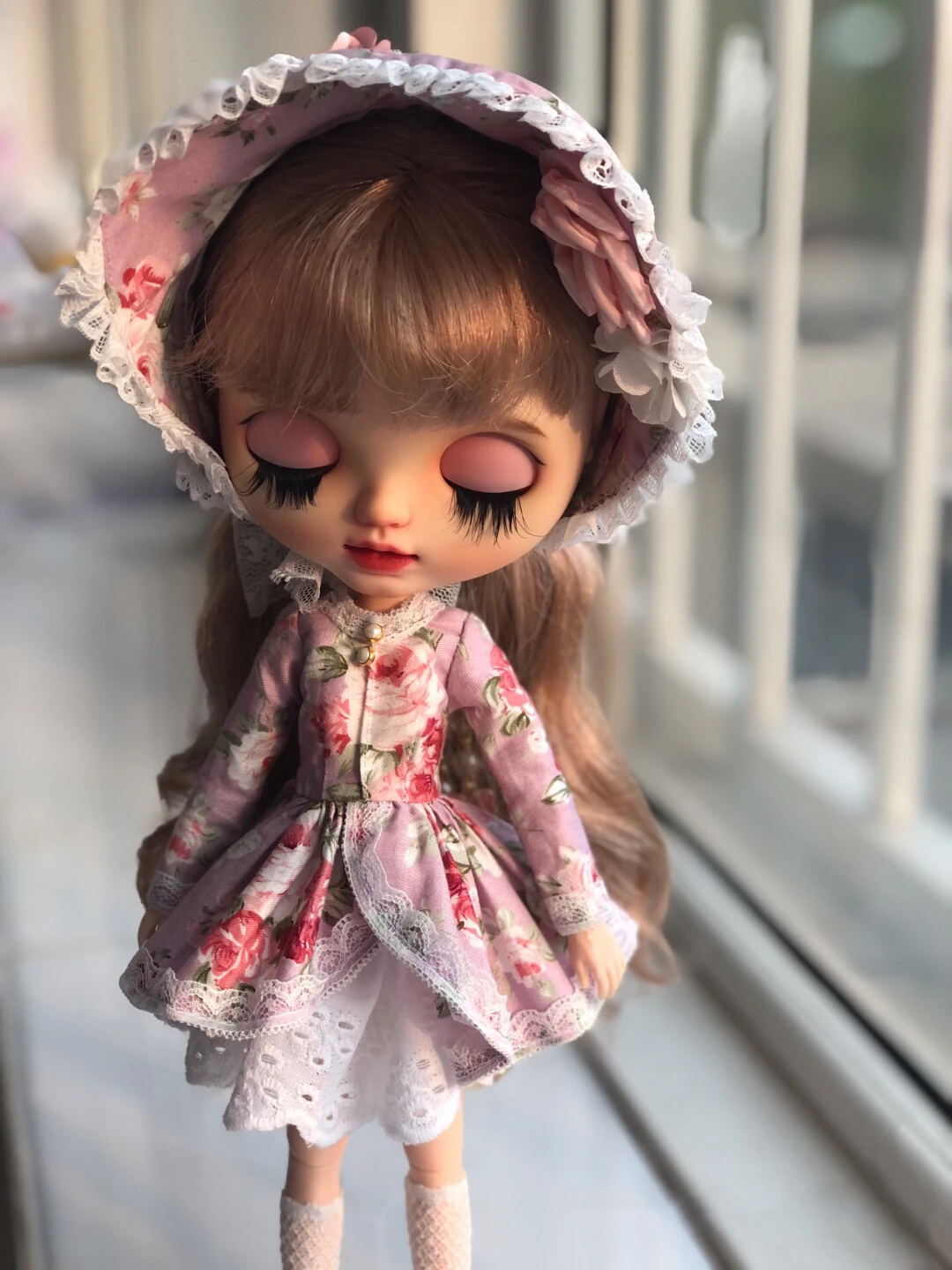 

Four-piece set BJD Blythe Clothes Idyllic flowers skirt suit dress 1/6 30cm Dolls (Fit for Pullip,Ob24, Licca)
