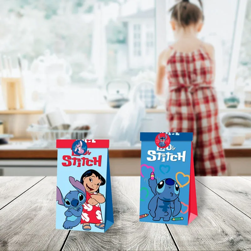 Подарочный пакет из аниме Лило и Ститч Disney Мультяшные фигурки игрушки мешок для