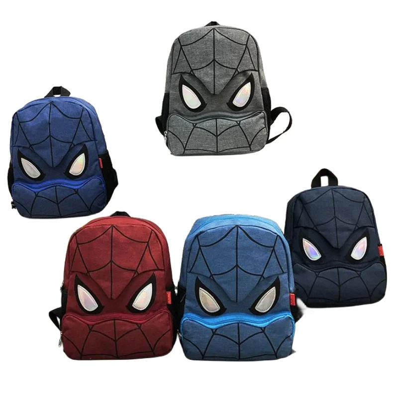 Marvel Anime Spider-Man Fashion Peripheral Children's School Bag Lightening Cartoon Backpack Waterproof Large-capacity Backpack