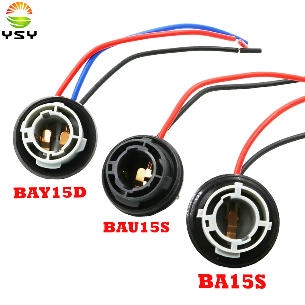 

YSY Бесплатная доставка 50 шт. 1156 BA15S 1157 BAY15D BAU15S автомобильная светодиодная лампочка удлинитель Разъем Розетка розетка