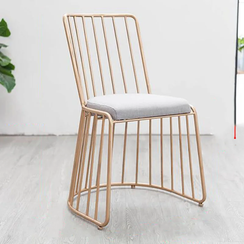 

Gold Dining Modern Chairs Living Room Lounge Design Soft Backrest Bar Cafe Chair Stylish Waiting Meuble Salon Furniture Bedroom