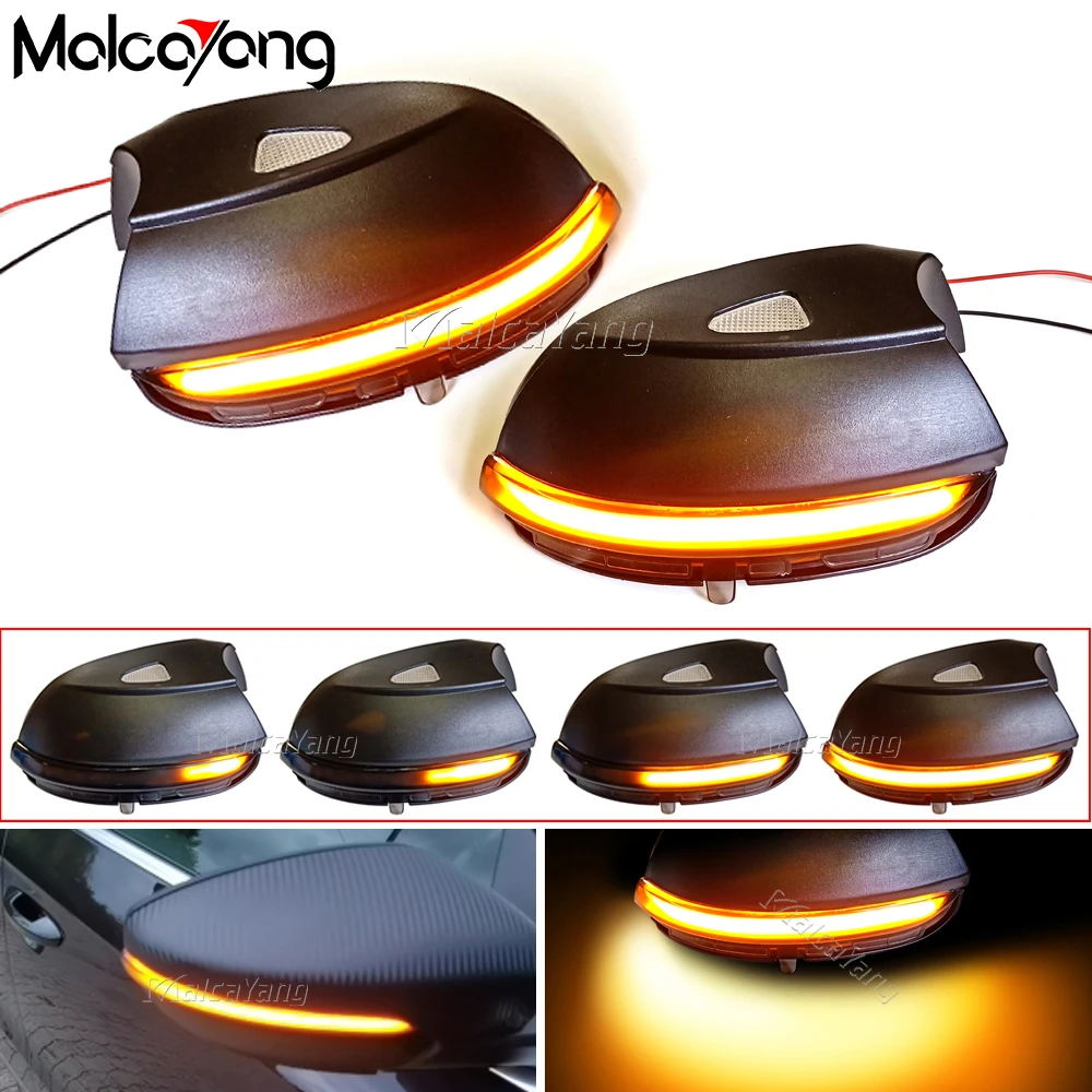 

LED Side Wing Rearview Mirror Indicator Blinker Repeater Dynamic Turn Signal Light For VW Passat CC B7 Scirocco Jetta MK6 EOS