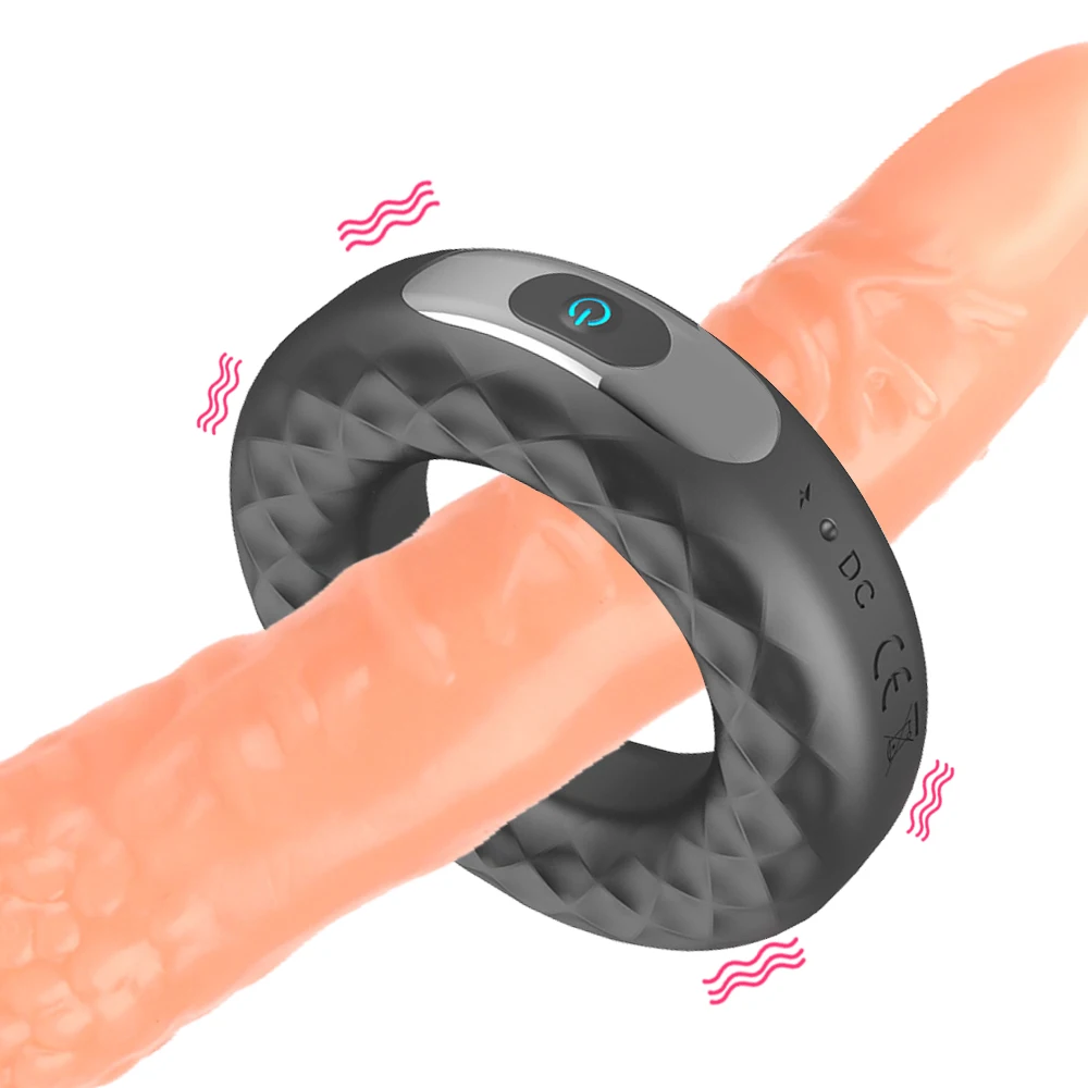 

OLO 10 частотное вибрирующее кольцо на пенис эрекционное кольцо на член USB перезаряжаемое Задержка эякуляции секс-игрушки для мужчин