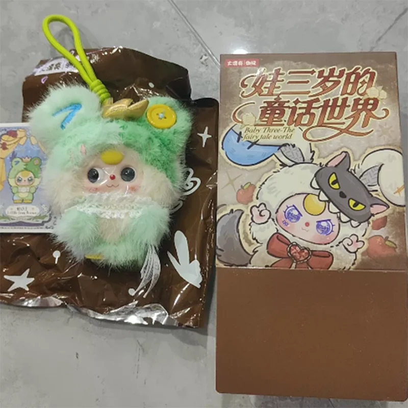 Фото Серия Blind Box «Мир сказок»: Пушистый кролик, виниловая плюшевая кукла, милая игрушка, подвеска для сумки, декоративный коллекционный сувенир, подарок №4