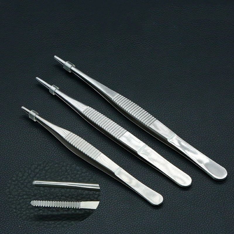 Stainless Steel Tweezers 12/14/16cm Round Head Tweezers