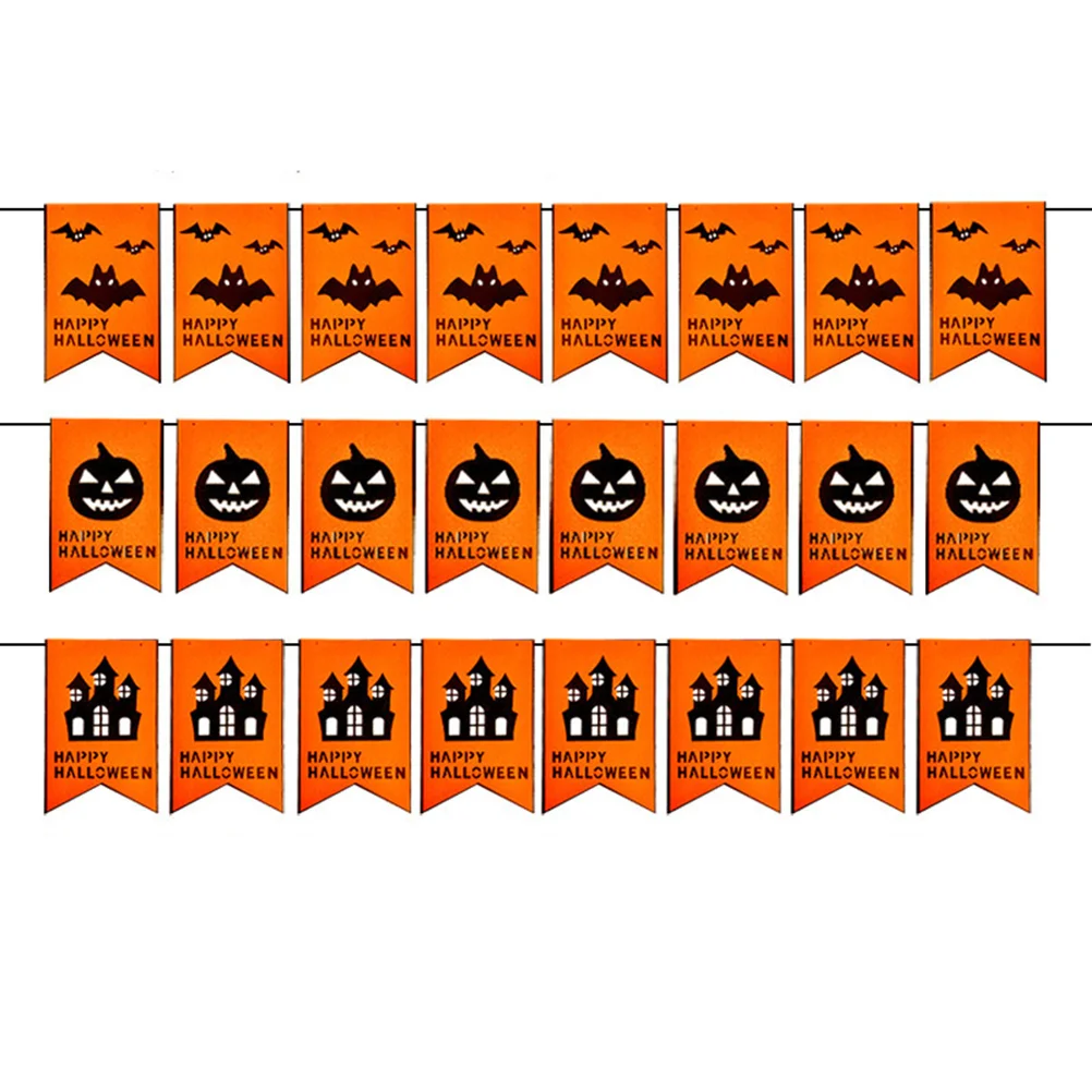 

Banner Party Wall Garland Hanging Pumpkin Ornament Bat Banners Bunting Fabric Garlands Happy Decoration Supplies Non