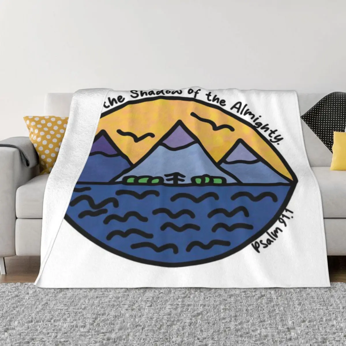 Rest In The Shadow Of Almighty Psalm 91 ультрамягкое одеяло из микрофлиса