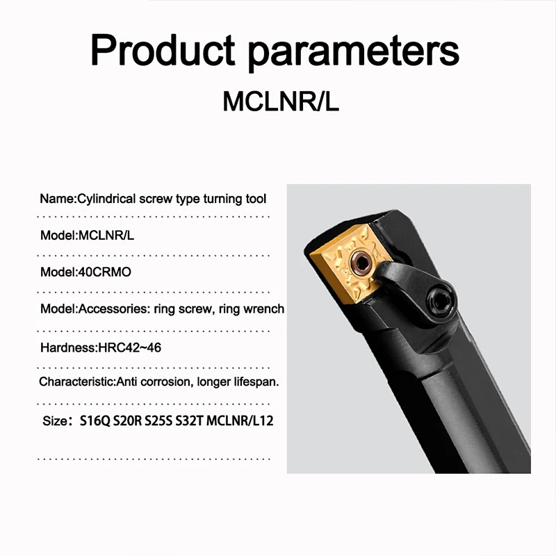 1 шт. Встроенный держатель для токарного станка MCLNR12