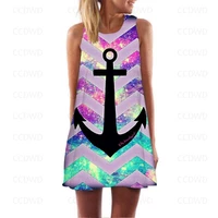 elegant dresses for women anchor y2k color sales free shipping sailor beach dress seaside prom evening woman mini party bohemian