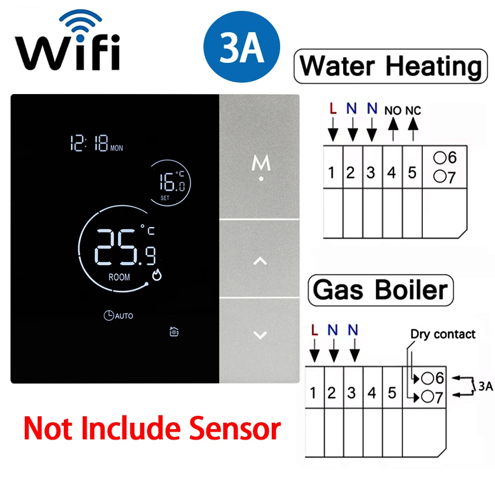 

Умный термостат Tuya для водяного/электрического отопления