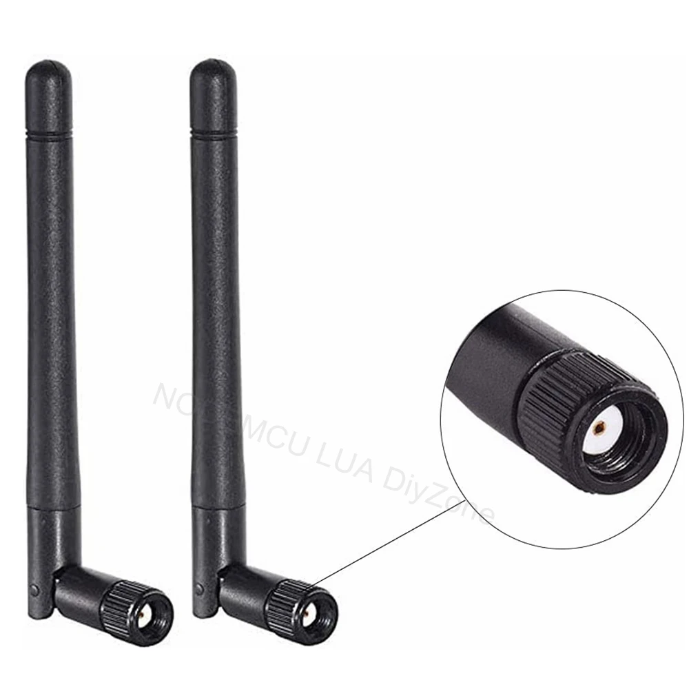 2pcs/lot  2.4GHz 5/5.8GHz 3dBi SMA Male Antenna Dual Band WiFi Antenna For Wireless Vedio Security IP Camera Recorder