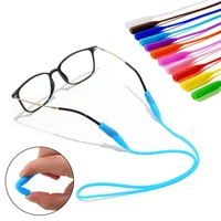 color elastic silicone eyeglasses straps sunglasses string ropes glasses chain sports band holder 55cm elastic anti slip cords