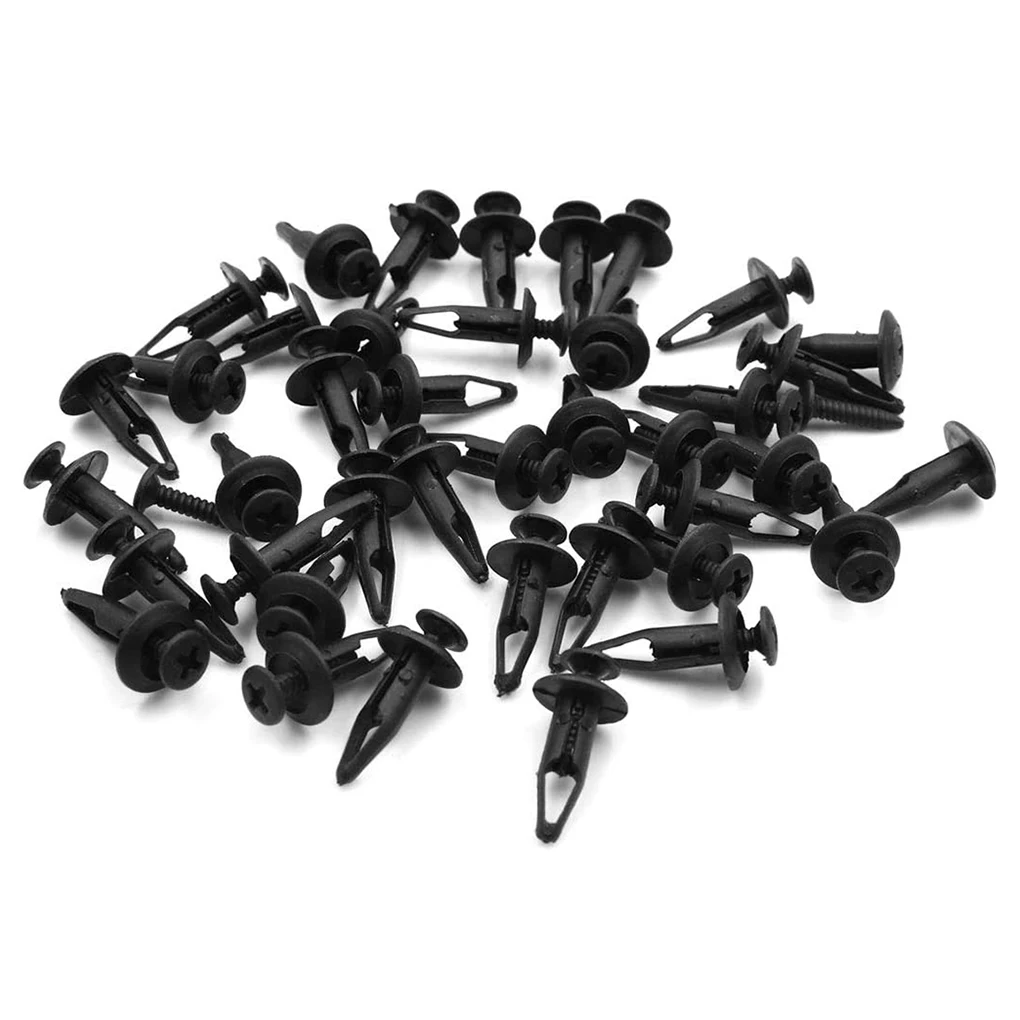 

40 Pieces Car Fender Splash Shield Retainer Clips Bumper Plastic Fastener Rivets Assortment Door Panel Fixing Push Pins