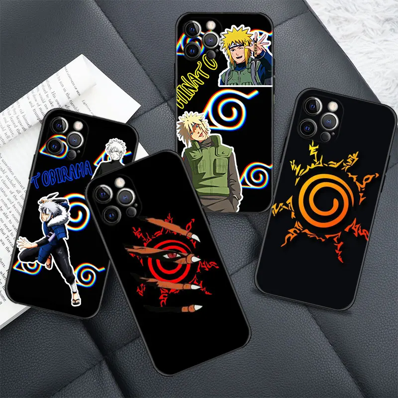 

Phone Case for Apple iPhone 13 11 12 pro max XR X XS 8 7 6s 6 plus SE 13mini 5 5s Cover Silicone Bumper Akatsuki Anime Naruto