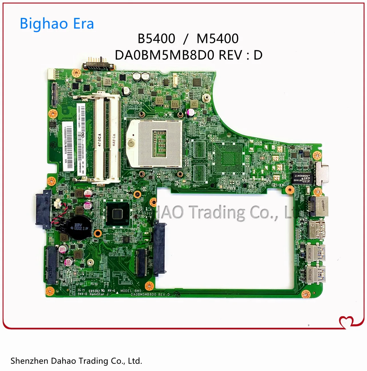 For Lenovo B5400 M5400 Notebook Laptop Motherboard With HM86 Chip DA0BM5MB8D0 REV:D 100% Fully Tested