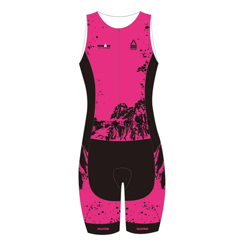 

Sleeveless Team Triathlon Trisuit Women's Cycling Jersey Pro Skinsuit Jumpsuit Maillot Cycling Sets Ropa Ciclismo Bike Clothing