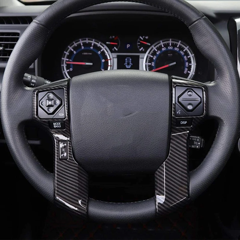 Отделка оплетки руля для Toyota Tacoma 2016-2020 Tundra 2014-2020 низкая конфигурация ABS Carbon