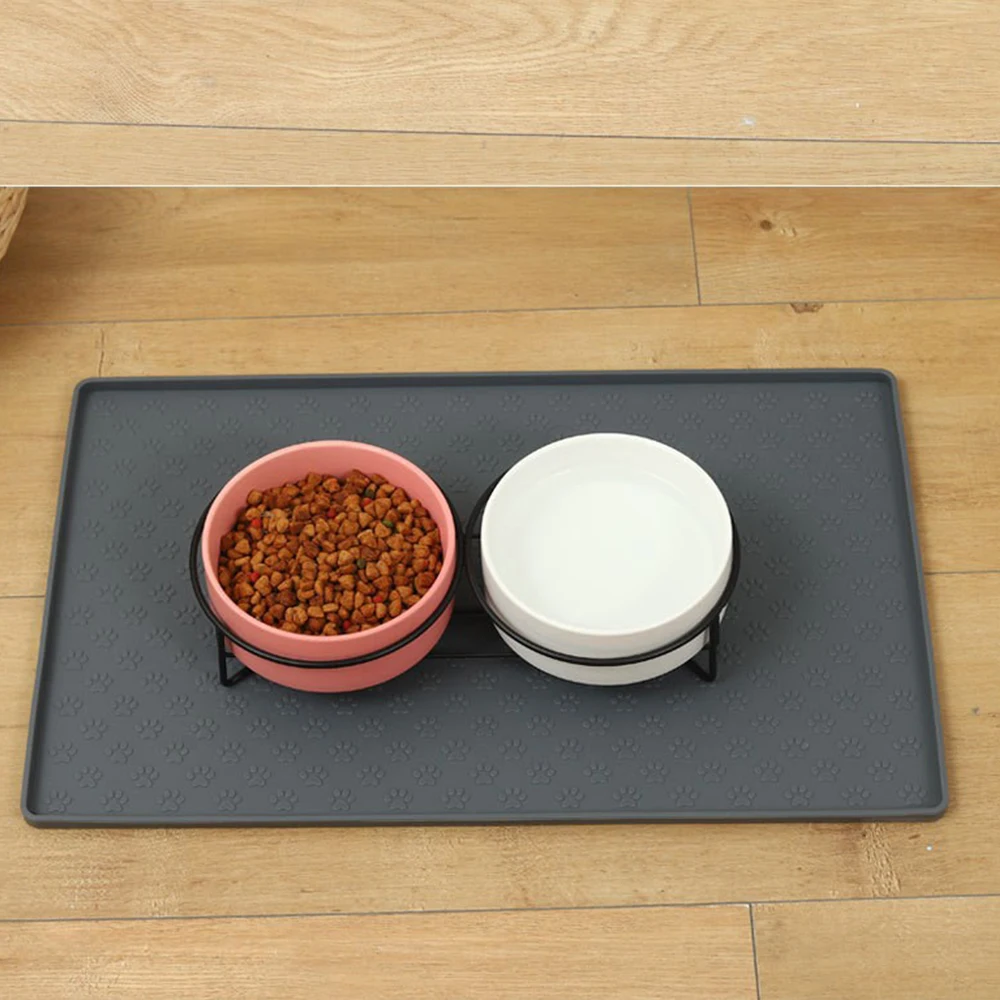 

Silicone Pet Pad Dog Cat Bowl Mat Waterproof Food Feeding Pad Puppy Feeder Tray Water Cushion Placemat Silicone Mold