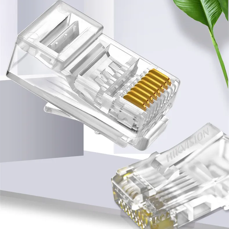 

Коннектор RJ45 Hikvision Cat5 и Cat6, 100 шт.