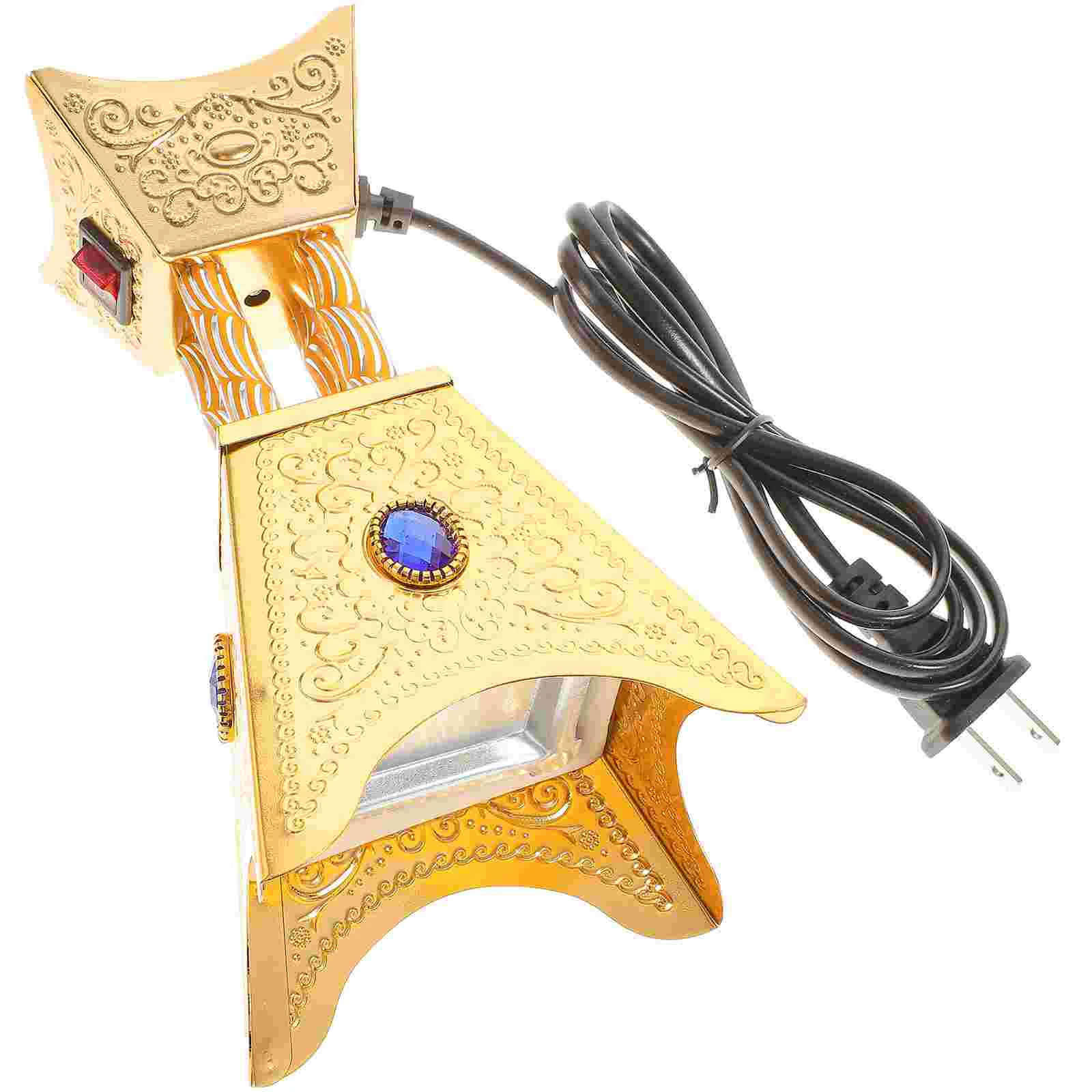 

Burner Holder Retro Charcoal Bakhoor Resin Frankincense Electric Censer Offering Burners Insencents Insence Decor Vintage