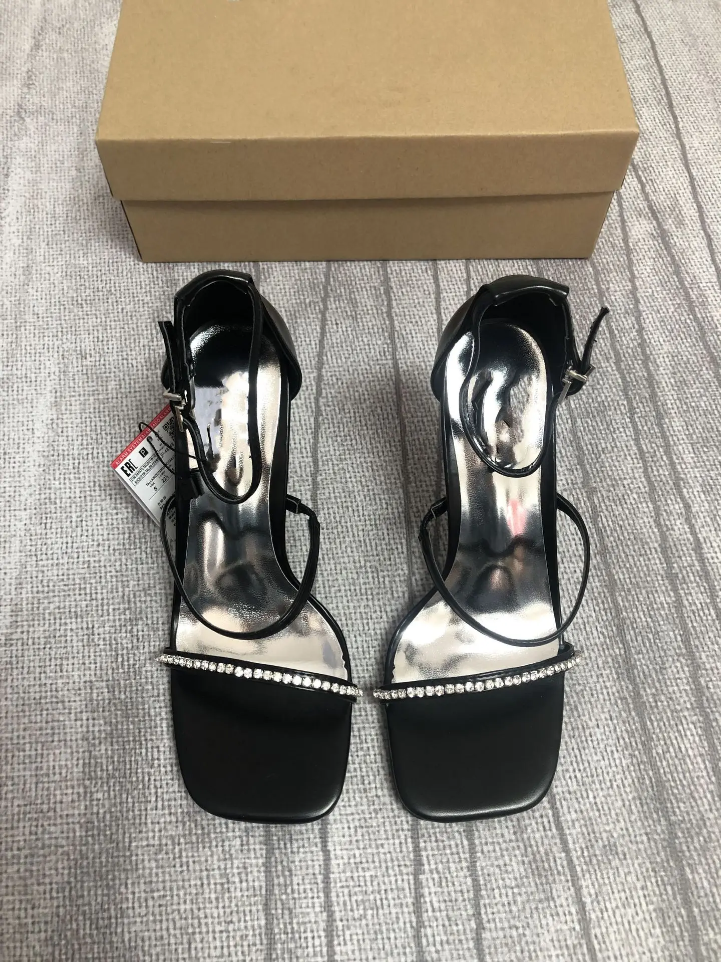 

Женские босоножки со стразами, туфли-лодочки на платформе и высоком каблуке, большой размер 45-41, лето 2022