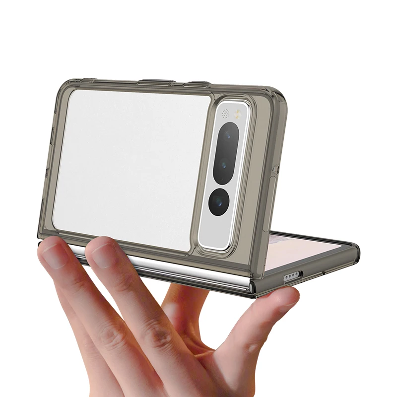 For Google Pixel Fold Case For Google Pixel Fold Case Luxury Silicone Clear Bumper Silicone TPU Case Google Pixel Fold Cover