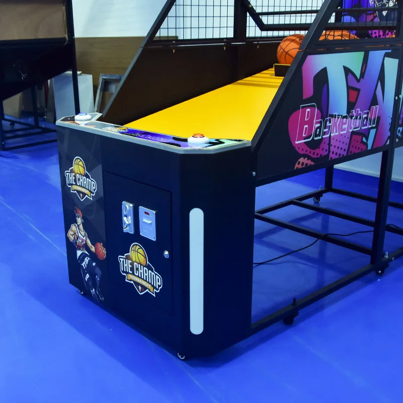 Фото Игровой автомат Funspace Factory: оптовая продажа, электронный баскетбольный аппарат для взрослых, работающий на монетах, для помещений, металлический корпус, на английском языке №4