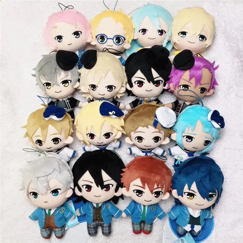 

15 см комплект звезд, плюшевая игрушка Ogami Koga Tenshouin Eichi, аниме фигурка, плюшевые игрушки, сумка, подвеска, аксессуары, милый подарок для детей