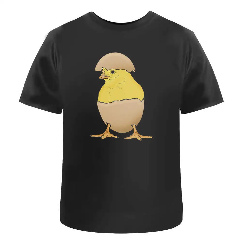 Хлопковые футболки с изображением чипа для мужчин и женщин