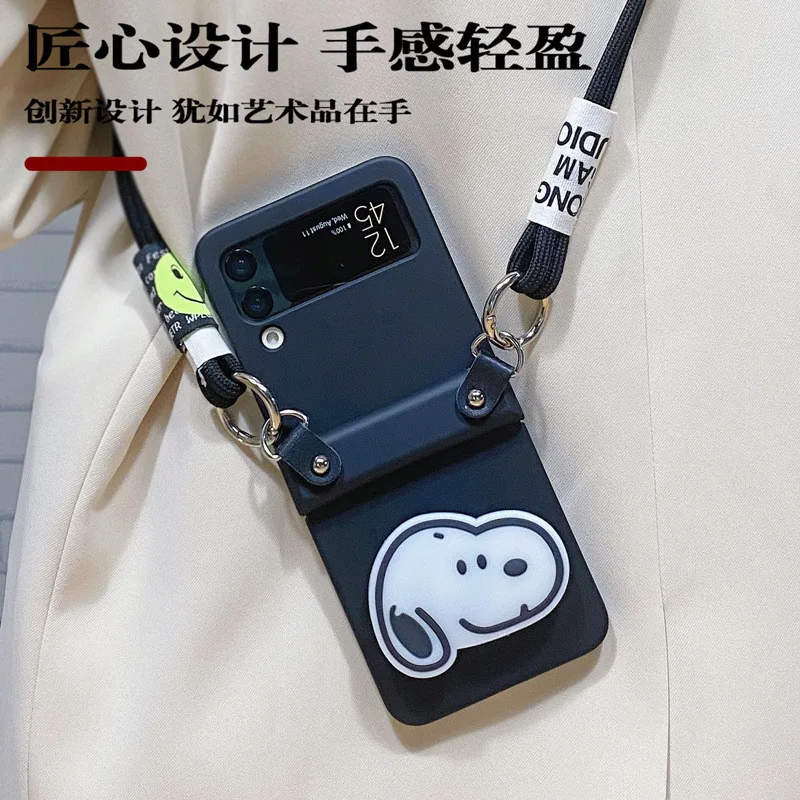 Мультяшный милый держатель-подставка с собакой кросс-боди длинный шнурок