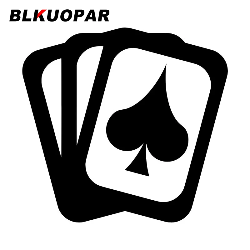 

Автомобильные водонепроницаемые наклейки BLKUOPAR с игральными картами, оригинальные креативные наклейки с защитой от солнца и царапин