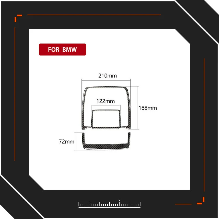 

Подходит для BMW x5e70e71x6 панель лампы для чтения из углеродного волокна декоративная рамка Крышка, модификация интерьера автомобиля детали па...
