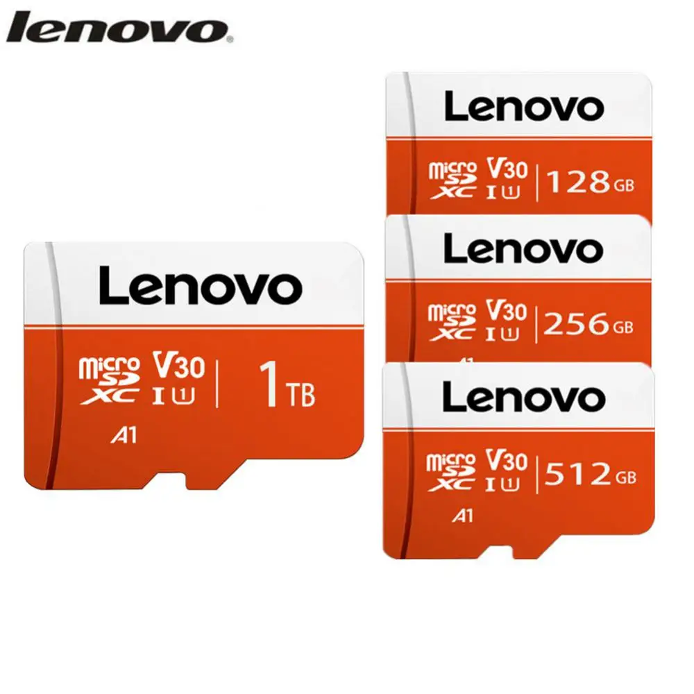 Мини-карта памяти Lenovo 16 ГБ 32 64 128 256 512 ТБ карта TF для сотовых телефонов камер MP3/MP4