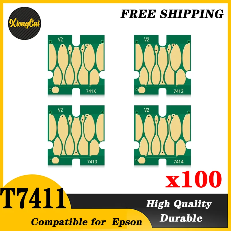 

100 шт., чипы для картриджей epson surecolor F6200 F7200 F9200 F9300