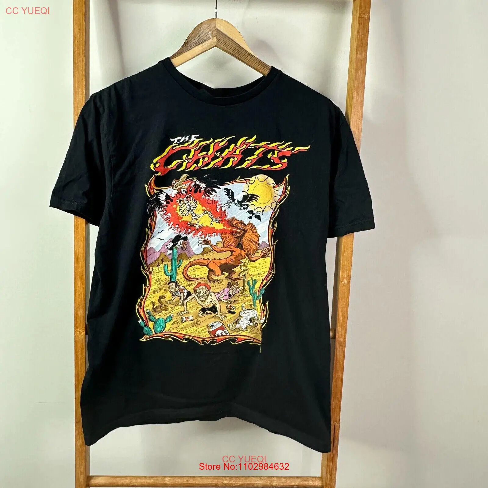 Черная хлопковая футболка унисекс с рисунком группы The VS KY022