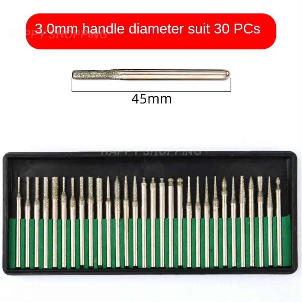 

Emery Grinding HeadCombination Set Nail Drill Bits Electric Mill Grinding Tool Shank Carving Polishing Bits Accessories