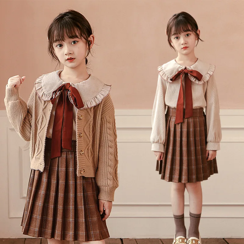 

Cosplay 2022 New Girls Korean Japannese Fashion Spring Autumn Girls Sweater Cardigan Coat Children's Student Uniform Kawayi